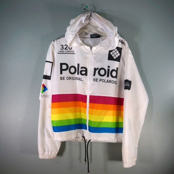 White Polaroid Jacket, Buy Now, Outlet 